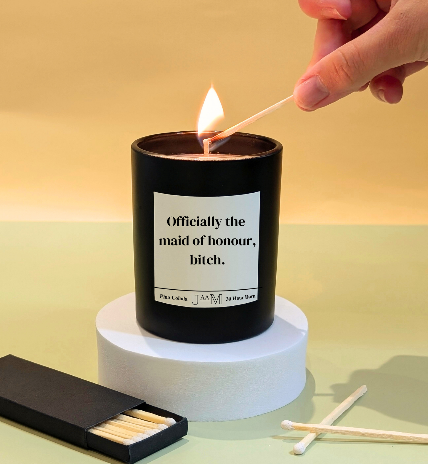 Officially The Maid Of Honour Candle Gift Set