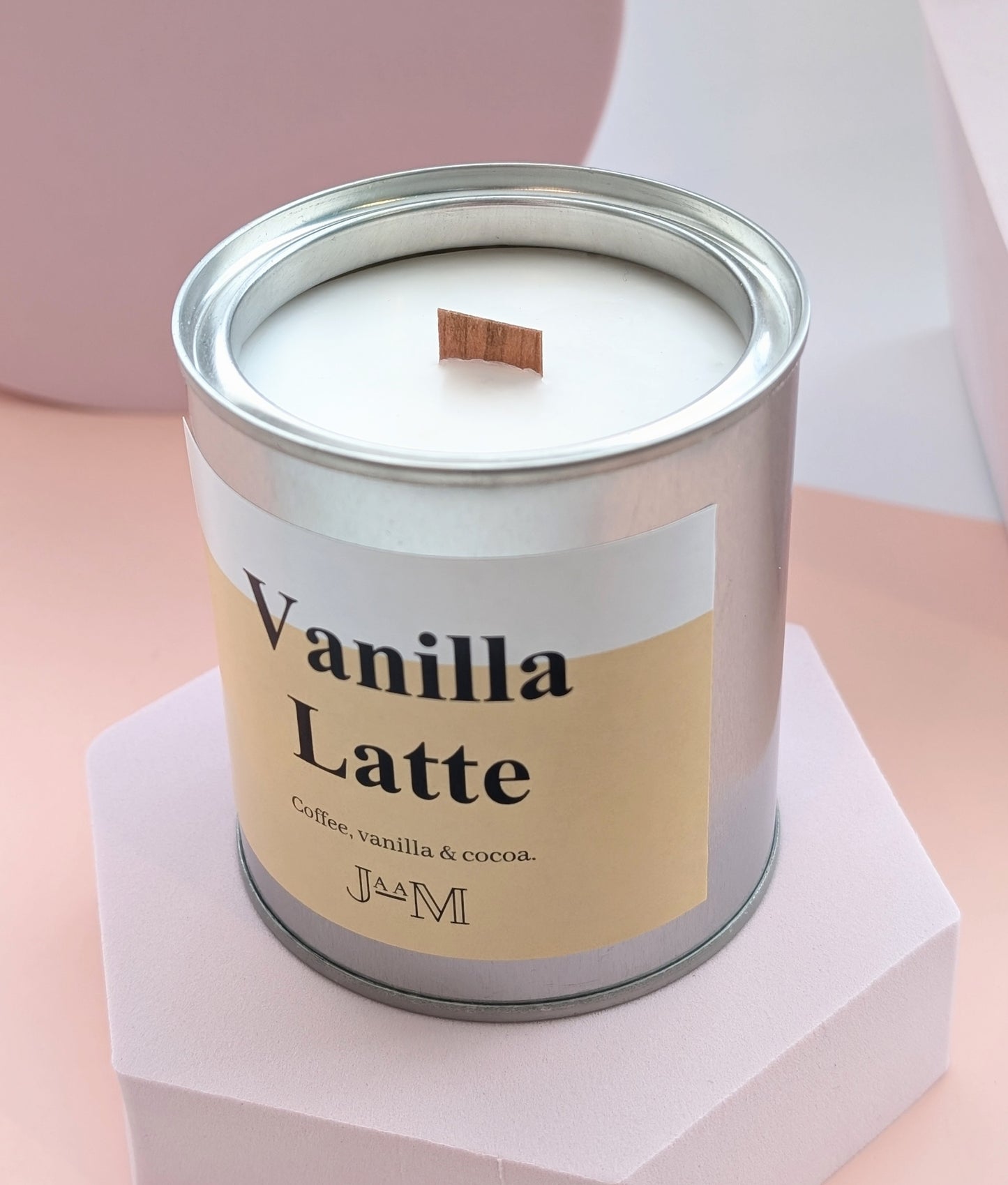 Vanilla Latte Wood Wick Candle