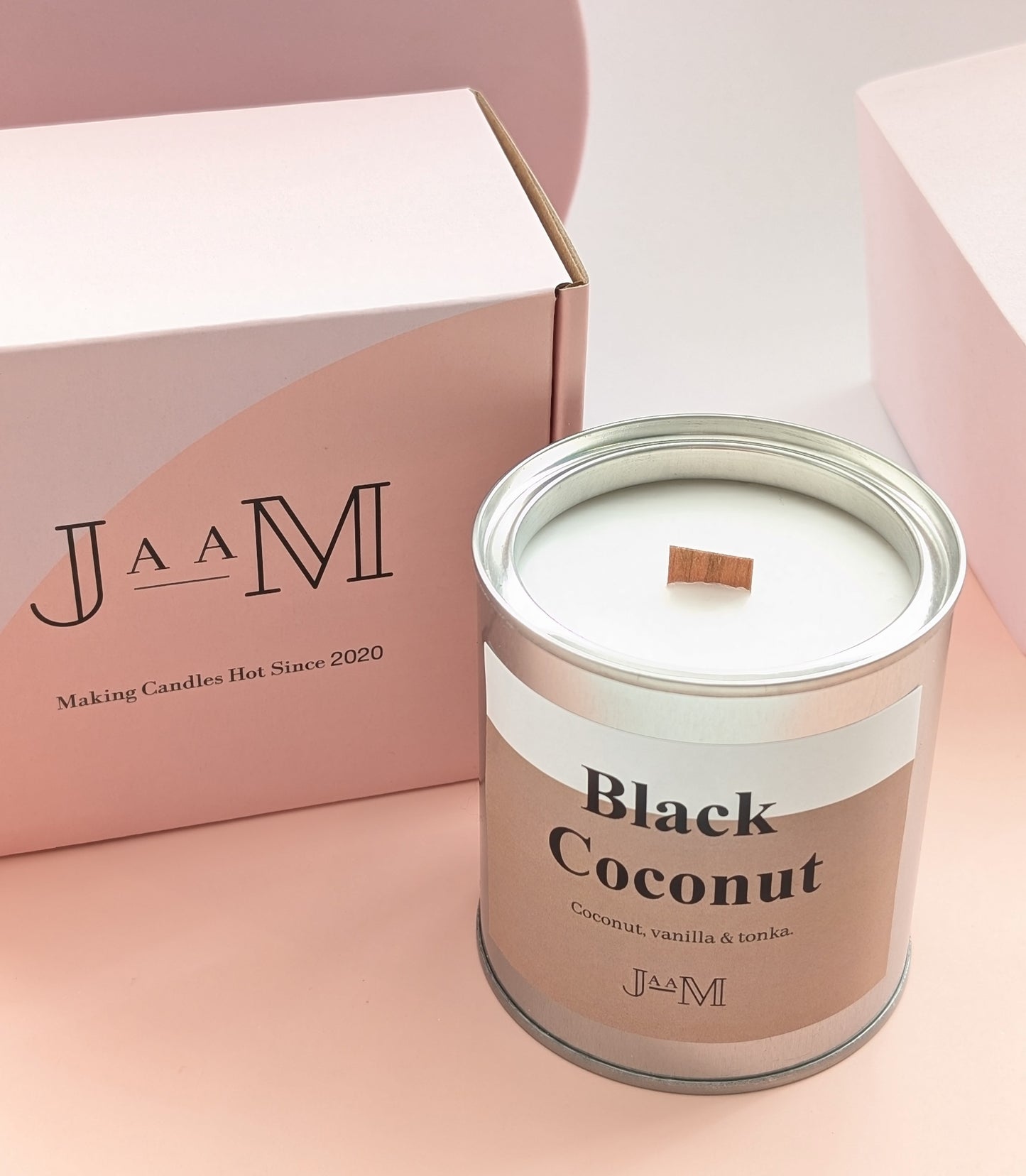 Black Coconut Wood Wick Candle
