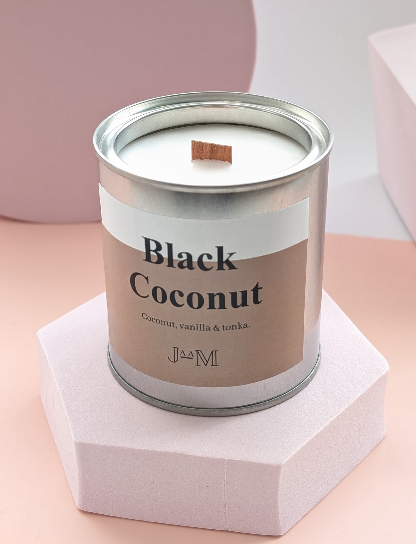 Black Coconut Wood Wick Candle