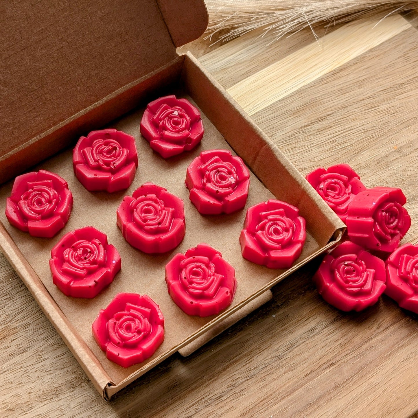 Rose Wax Melt Selection Box. Floral Wax Melts