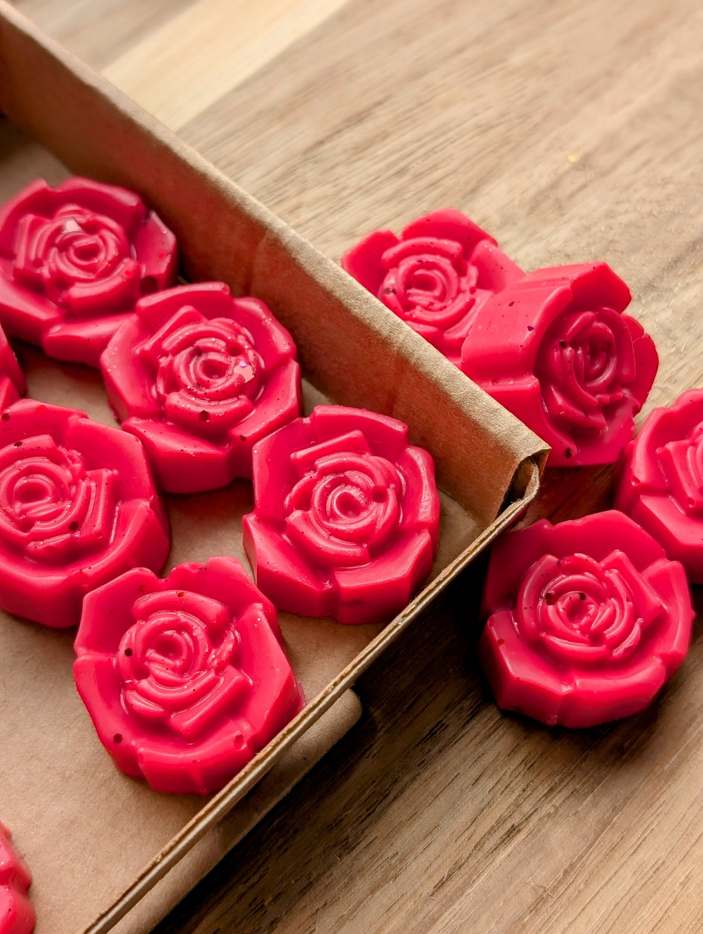 Rose Wax Melt Selection Box. Floral Wax Melts