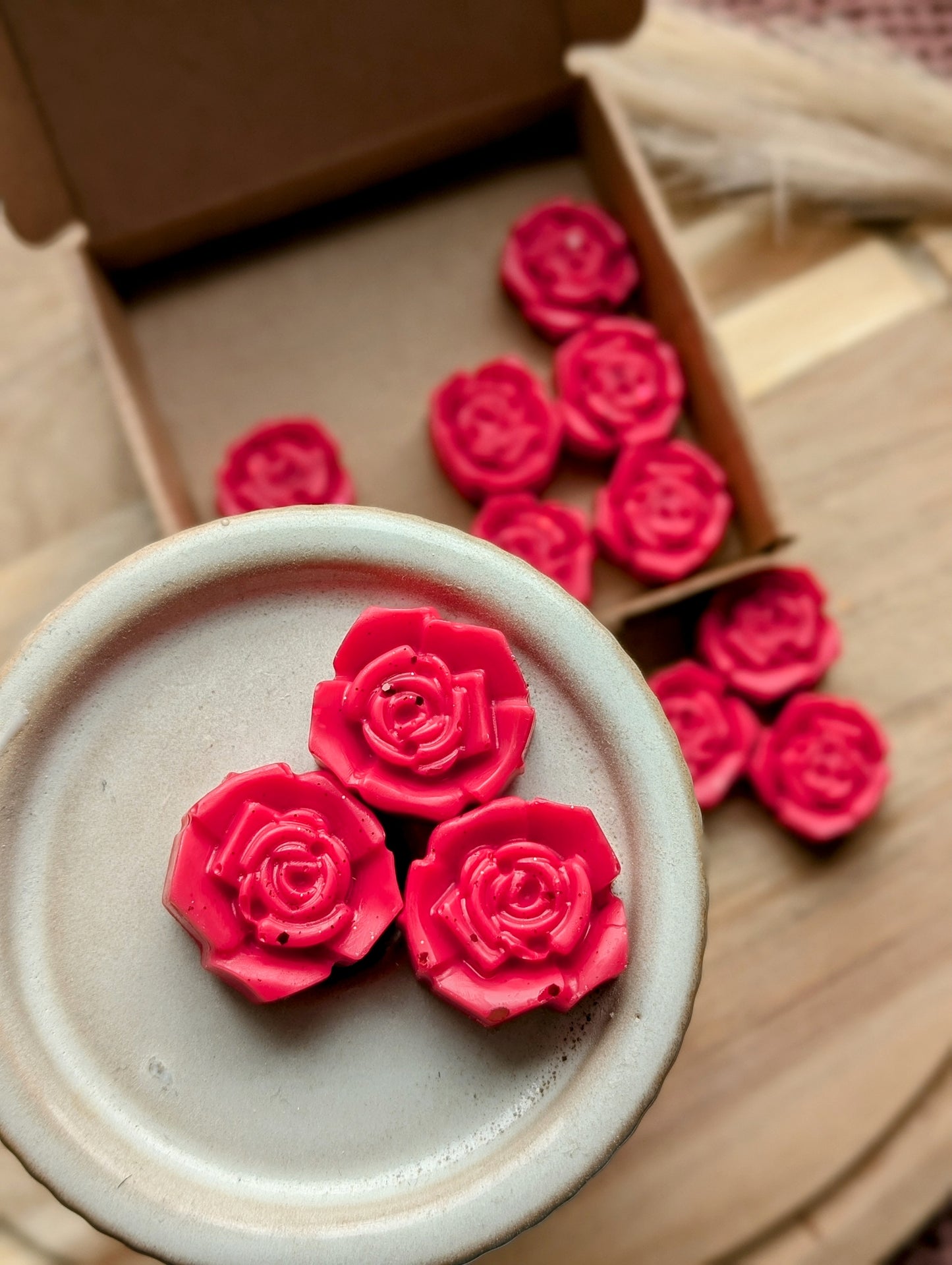 Rose Wax Melt Selection Box. Floral Wax Melts