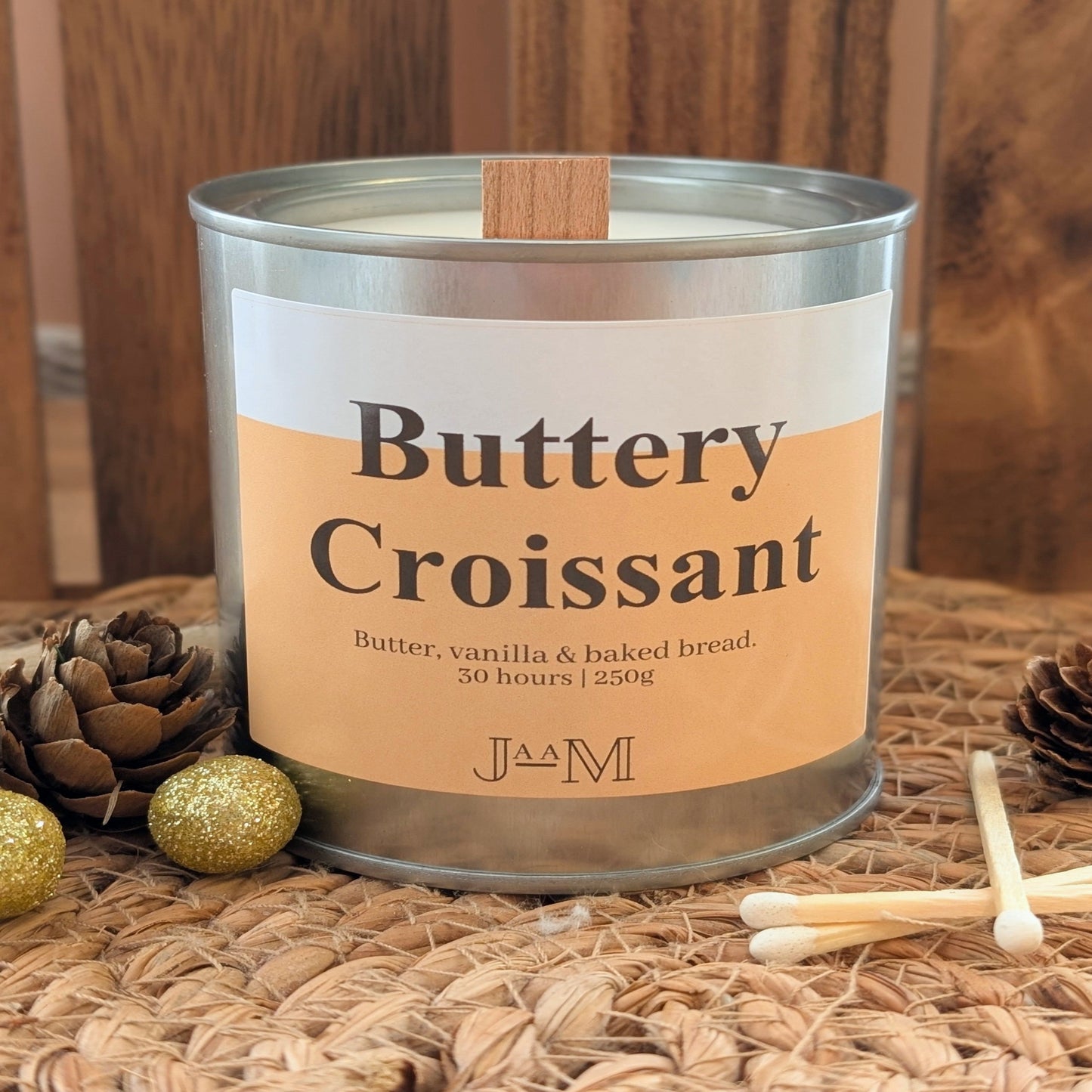 Buttery Croissant Wood Wick Candle