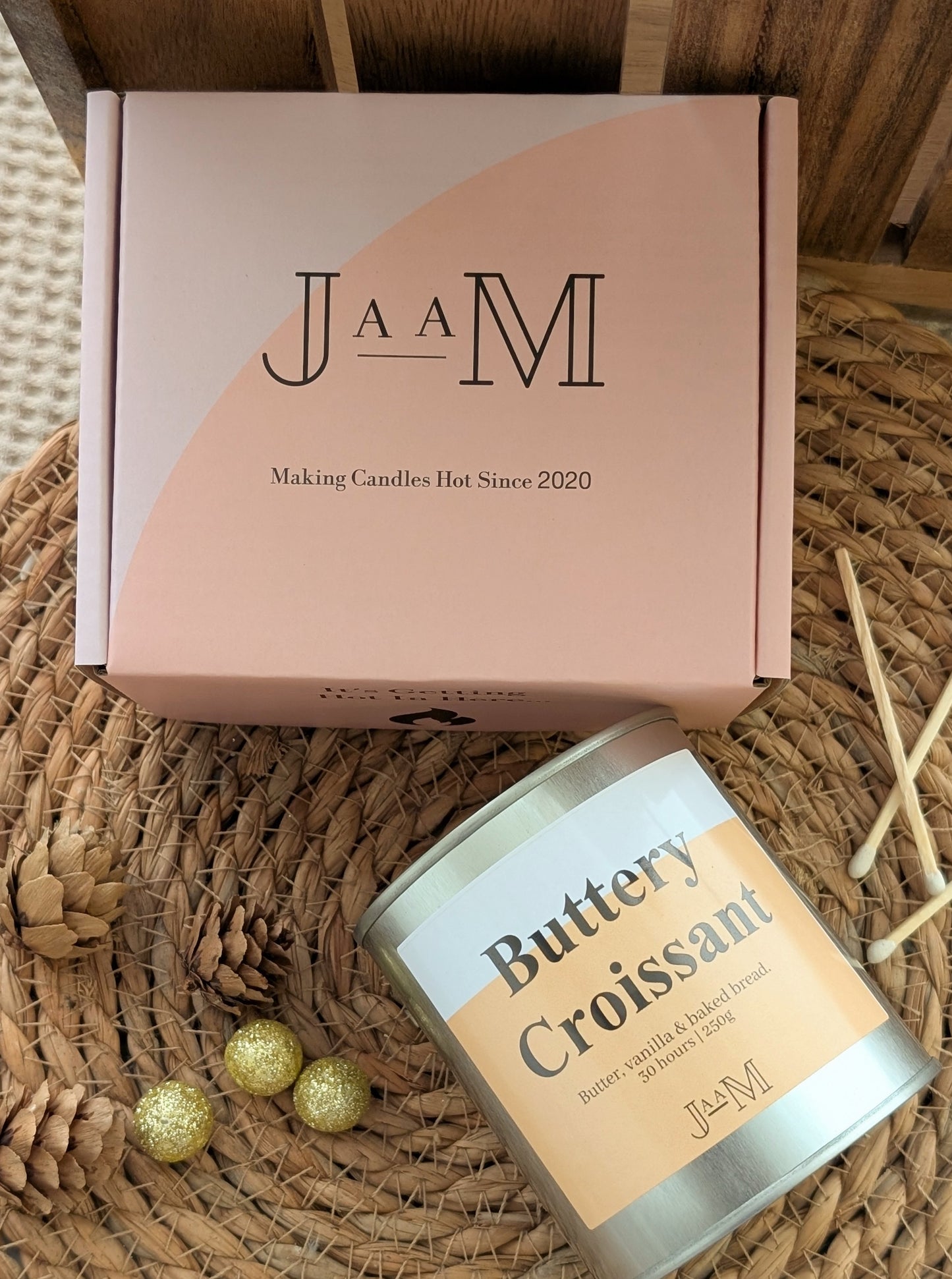 Buttery Croissant Wood Wick Candle