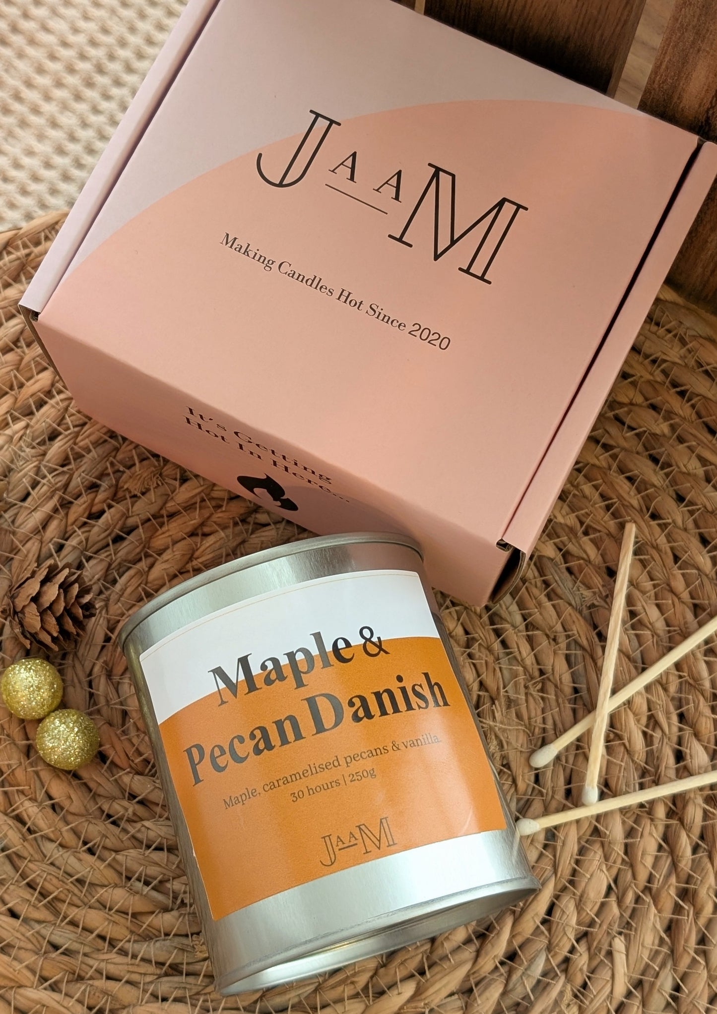 Maple & Pecan Danish Wood Wick Candle