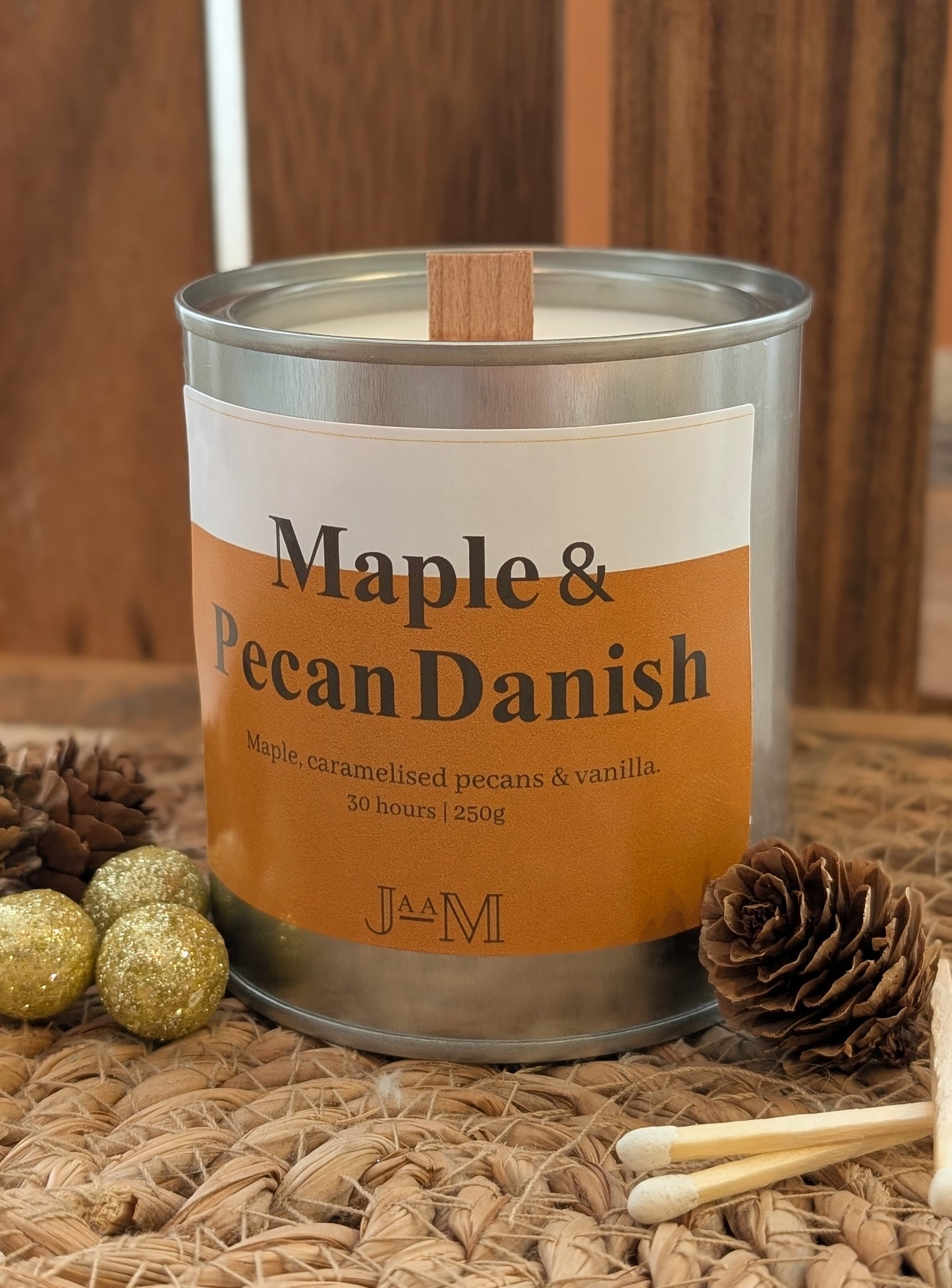 Maple & Pecan Danish Wood Wick Candle