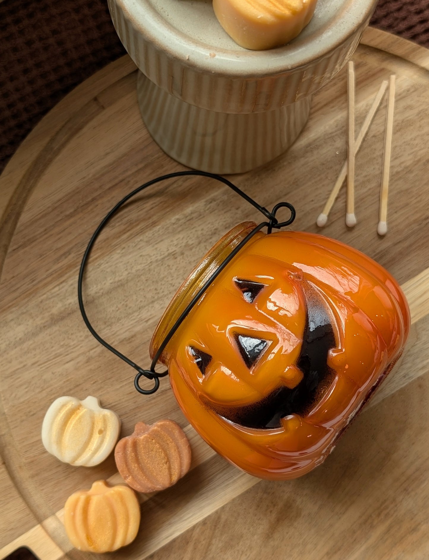 Pumpkin Candle For Spooky Halloween Decor