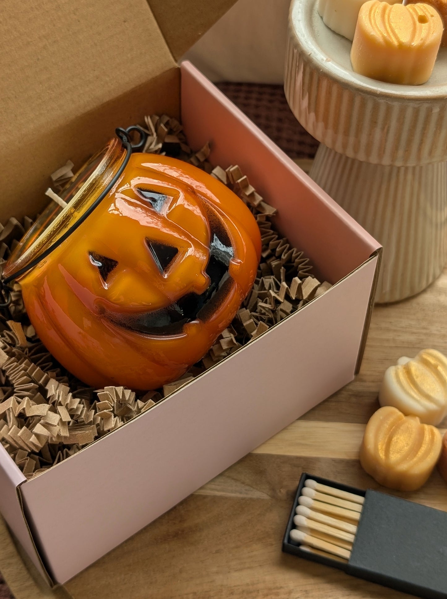 Pumpkin Candle For Spooky Halloween Decor