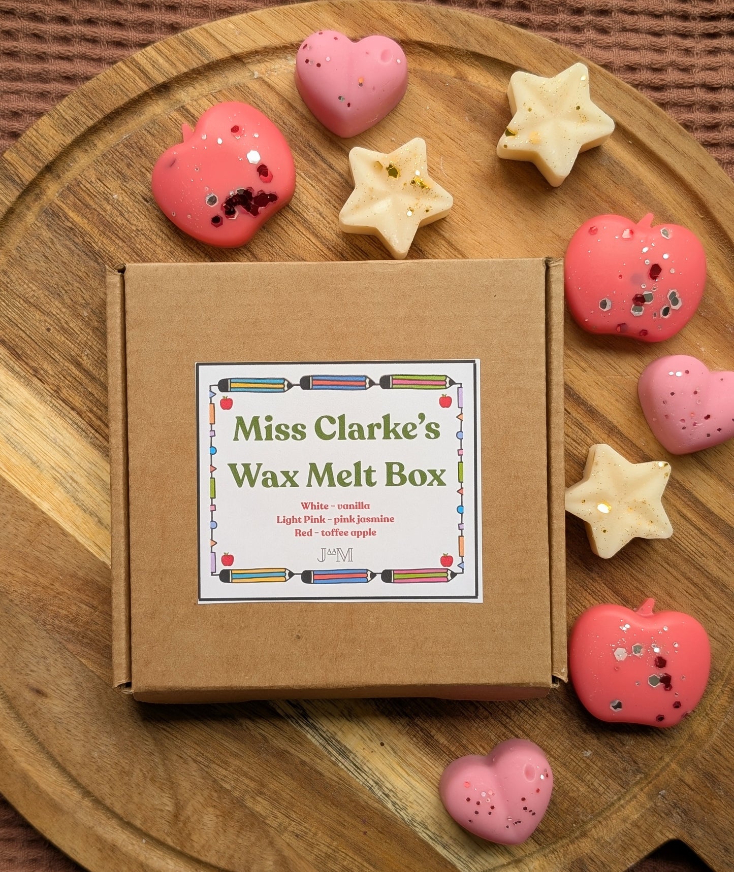 Personalised Teacher Wax Melt Gift Box For End Of Term
