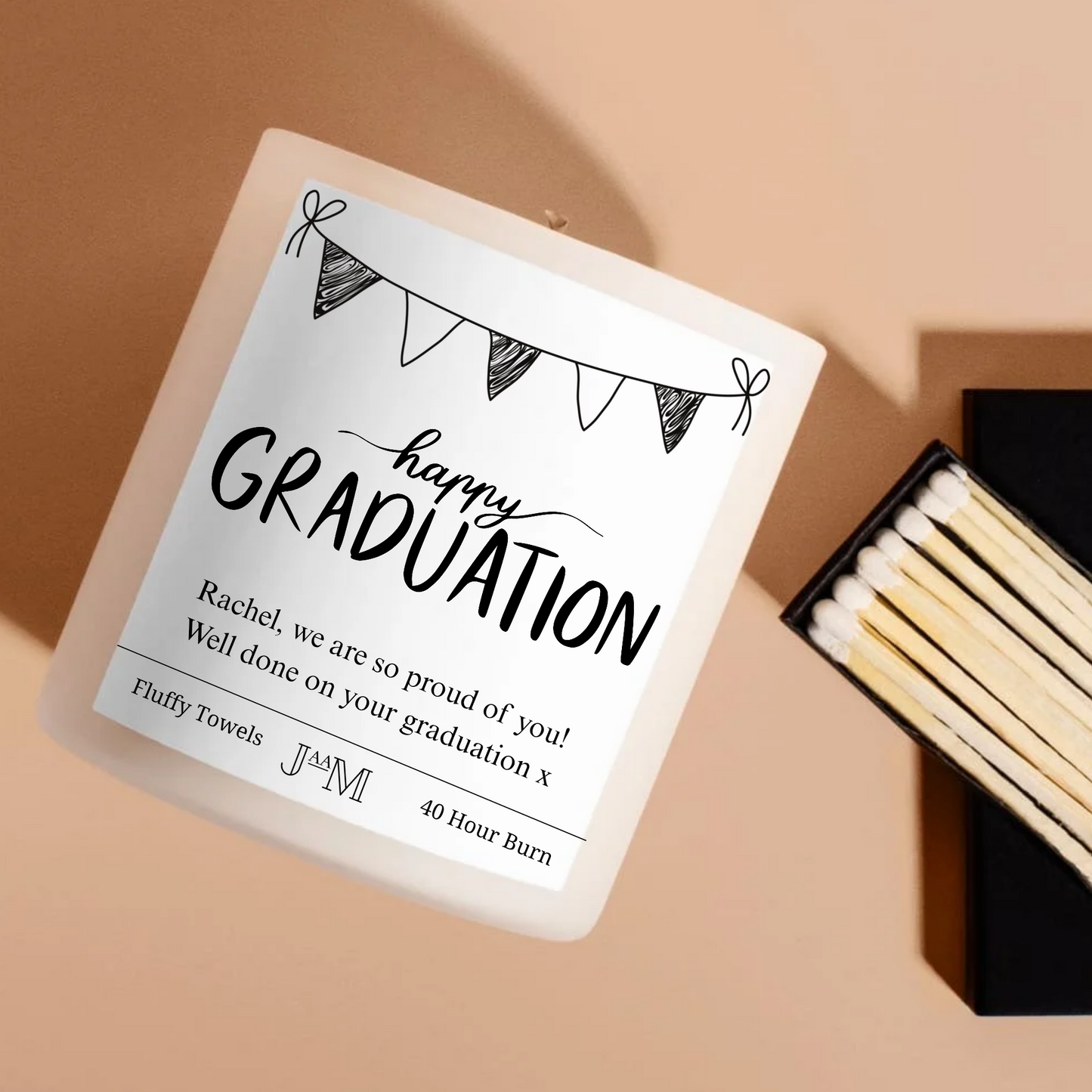 Personalised Graduation Candle Gift Set