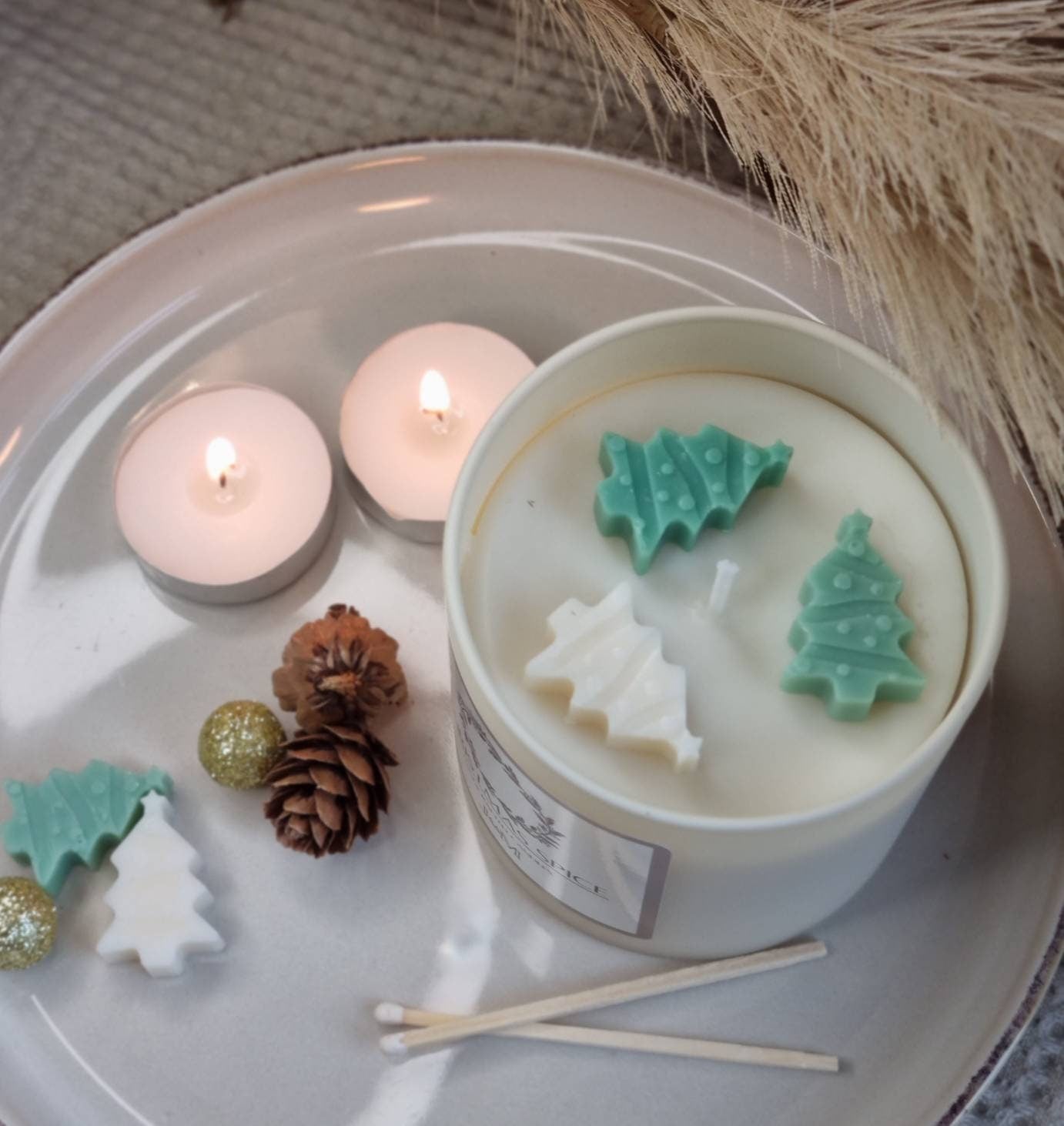 Christmas spice candle. Christmas spice. Christmas candle. Candle gift. - My Store