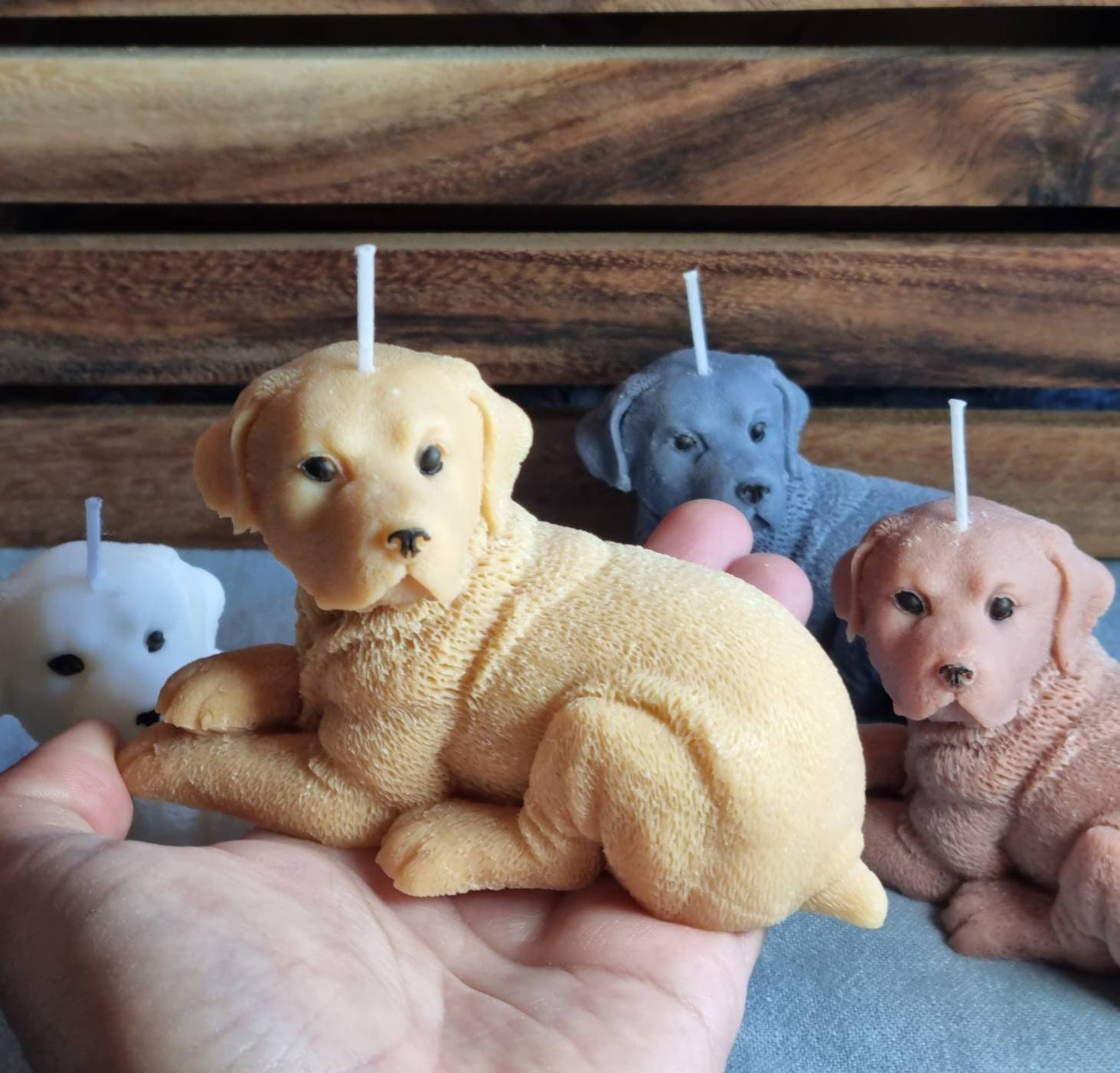 Relaxed Dog Candle