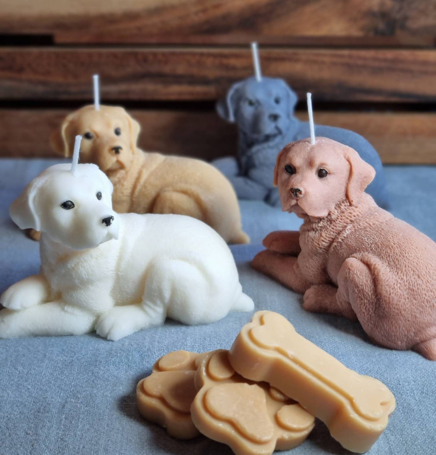 Relaxed Dog Candle