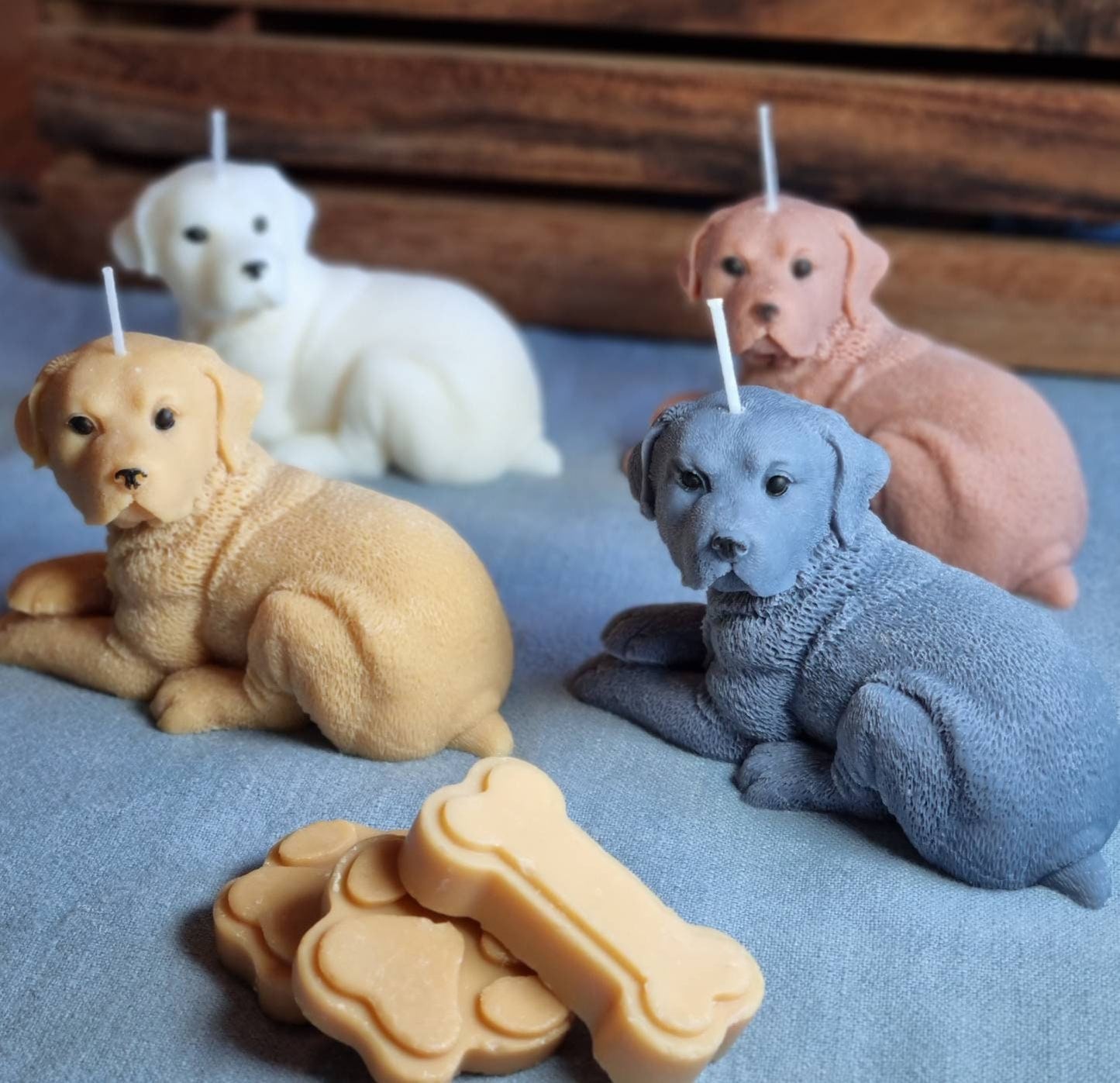 Relaxed Dog Candle