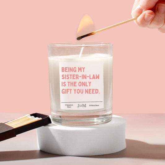 sister in law gift. Candle for sister in law. Gift for her. Funny gift. Cheeky gift sister in law - My Store