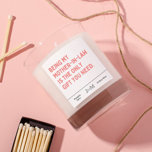 Funny mother in law gift. Candle mother in law. Candle gift. For her. Mother in law gift set - My Store