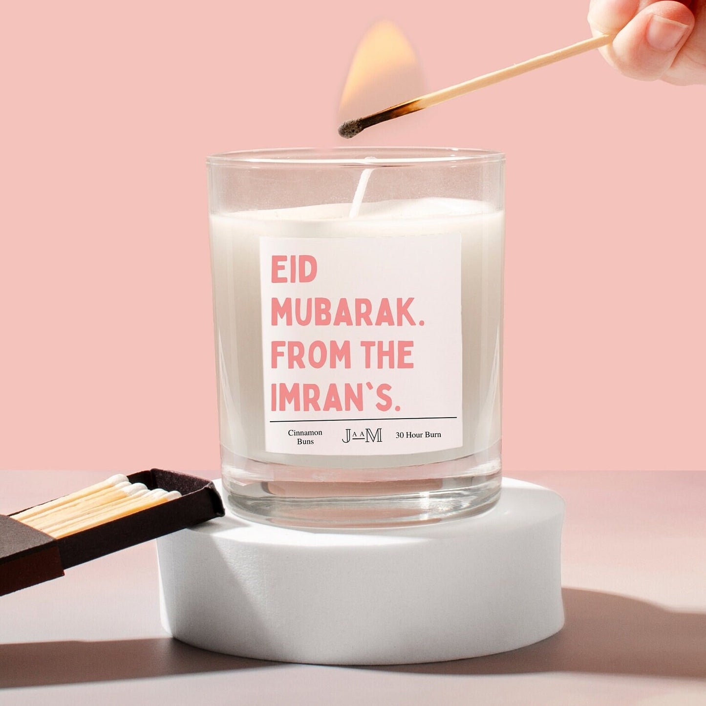 Eid gift. Eid Mubarak. Personalised Eid gift. Custom Eid candle. - My Store