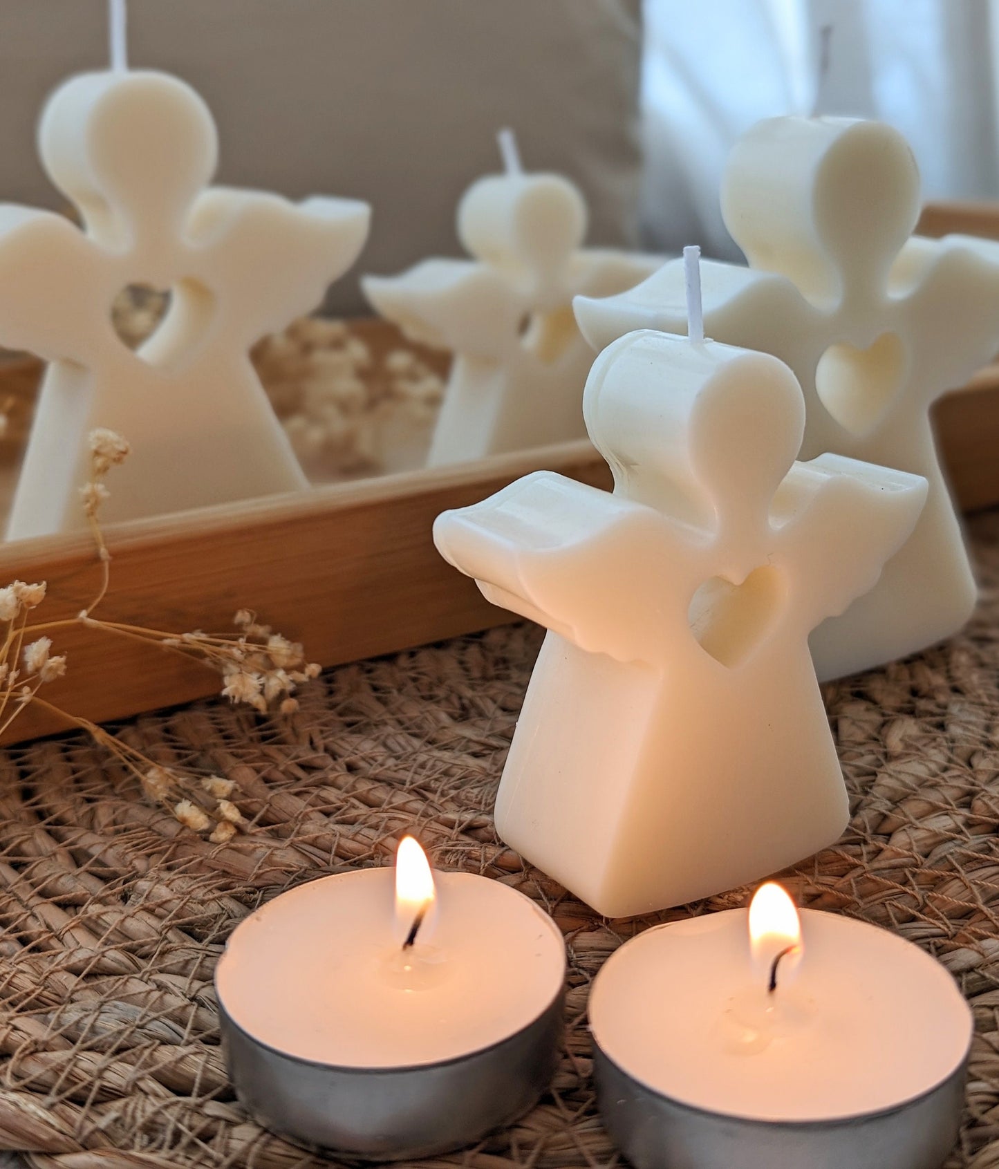 Angel candle. Candle. Candle gift. Angel candle gift set. Angel decor. - My Store