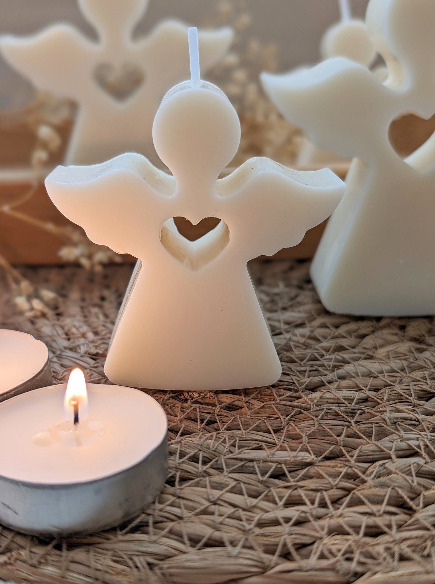 Angel candle. Candle. Candle gift. Angel candle gift set. Angel decor. - My Store