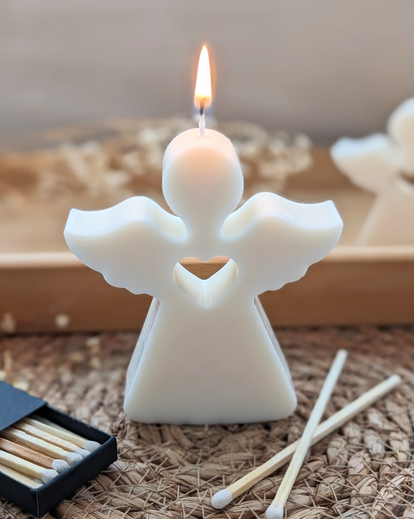 Angel candle. Candle. Candle gift. Angel candle gift set. Angel decor. - My Store