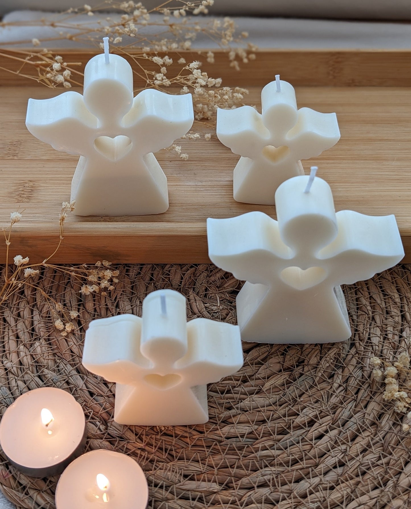 Angel candle. Candle. Candle gift. Angel candle gift set. Angel decor. - My Store