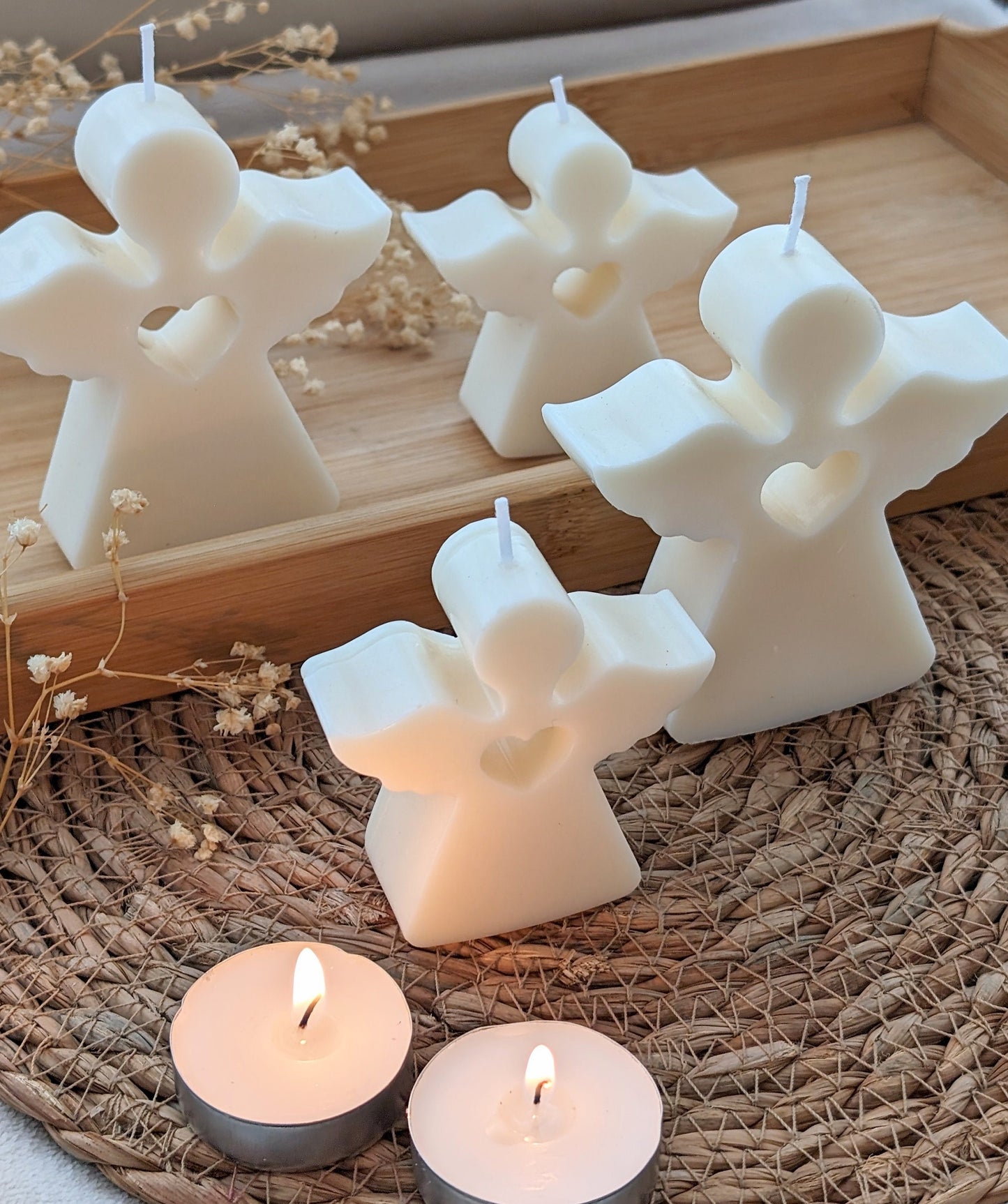 Angel candle. Candle. Candle gift. Angel candle gift set. Angel decor. - My Store