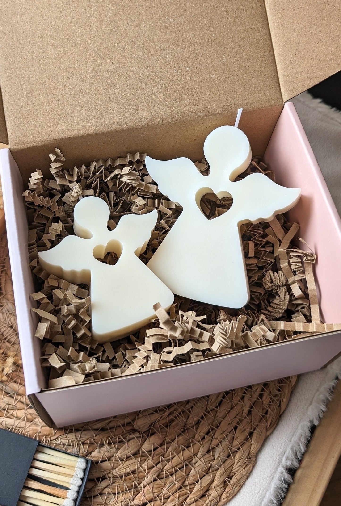 Angel candle. Candle. Candle gift. Angel candle gift set. Angel decor. - My Store