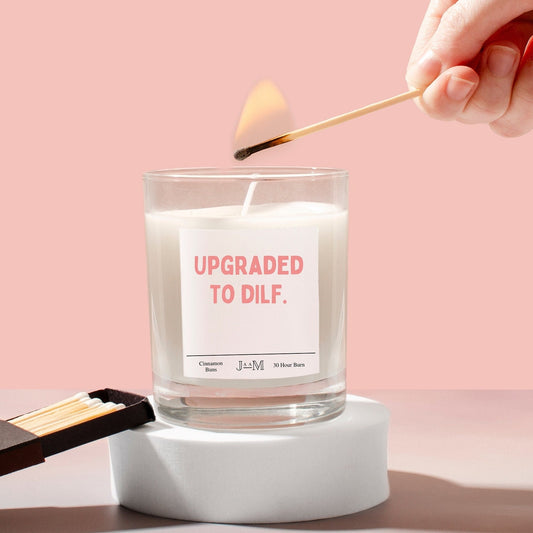 New dad gift. Cheeky New parent gift. dilf. Upgraded to Dilf. First baby. Funny First child gift. - My Store