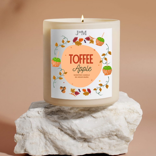Toffee Apple Autumnal Candle With Matches
