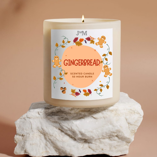 Gingerbread Autumnal Candle With Matches