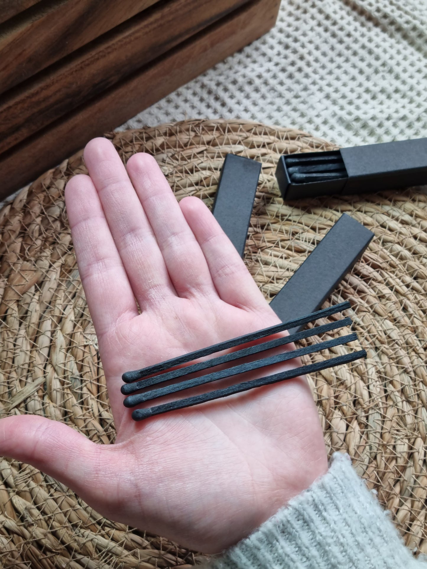 Extra Long Black Candle Matches