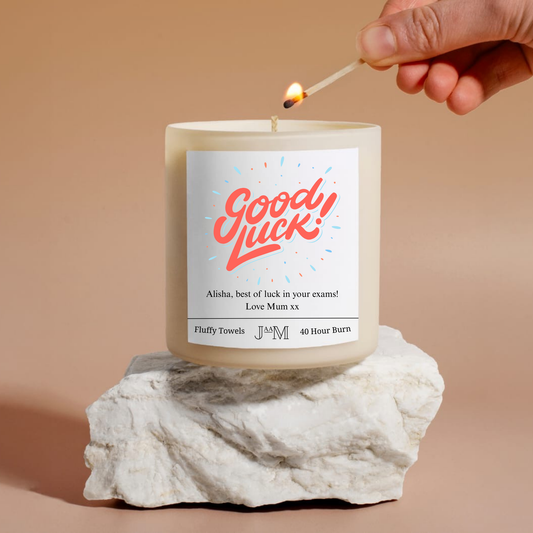 Personalised Good Luck Candle Gift Set
