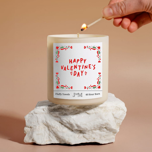 Happy Valentines Day Candle Gift Set