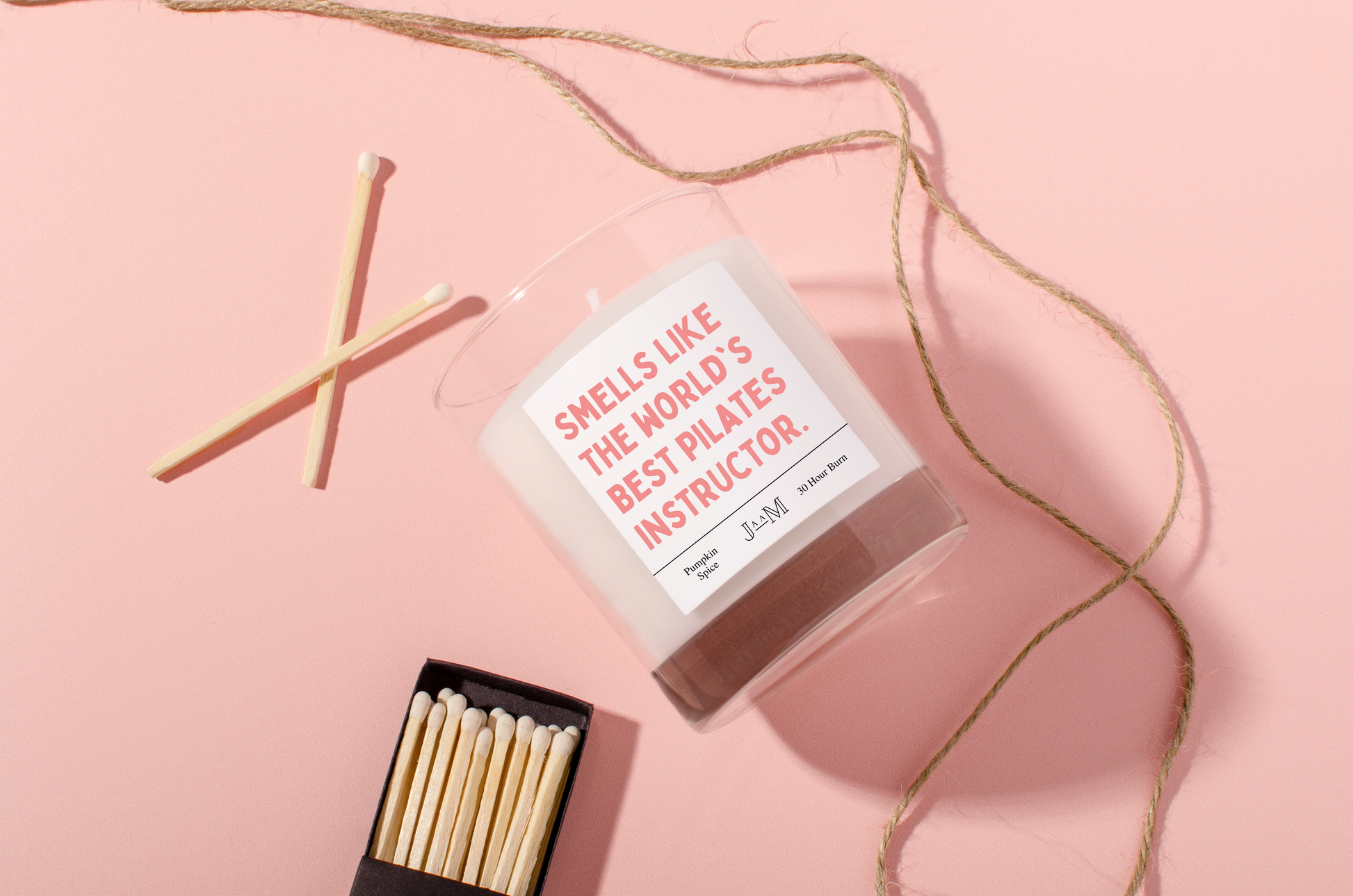 Worlds Best Pilates Instructor Candle Gift - My Store