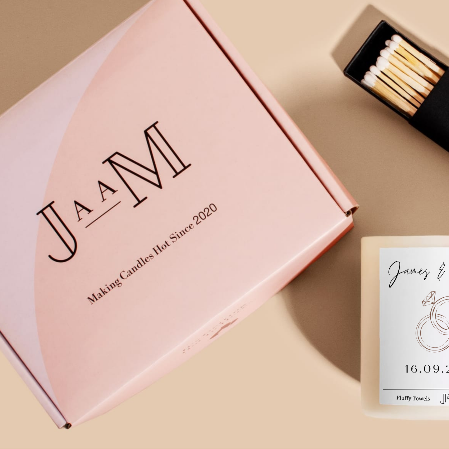 Personalised Engagement Candle