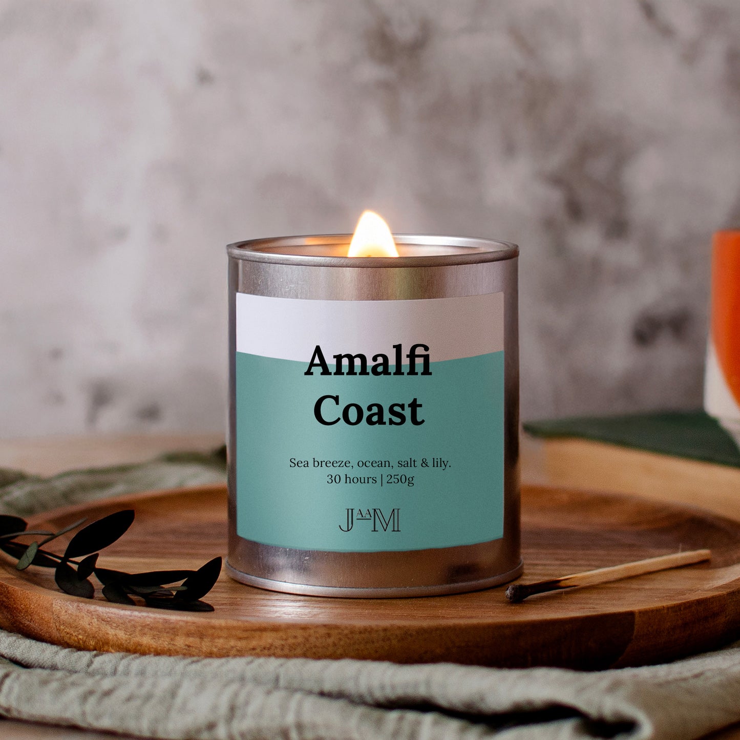 Amalfi Coast Wood Wick Candle - My Store