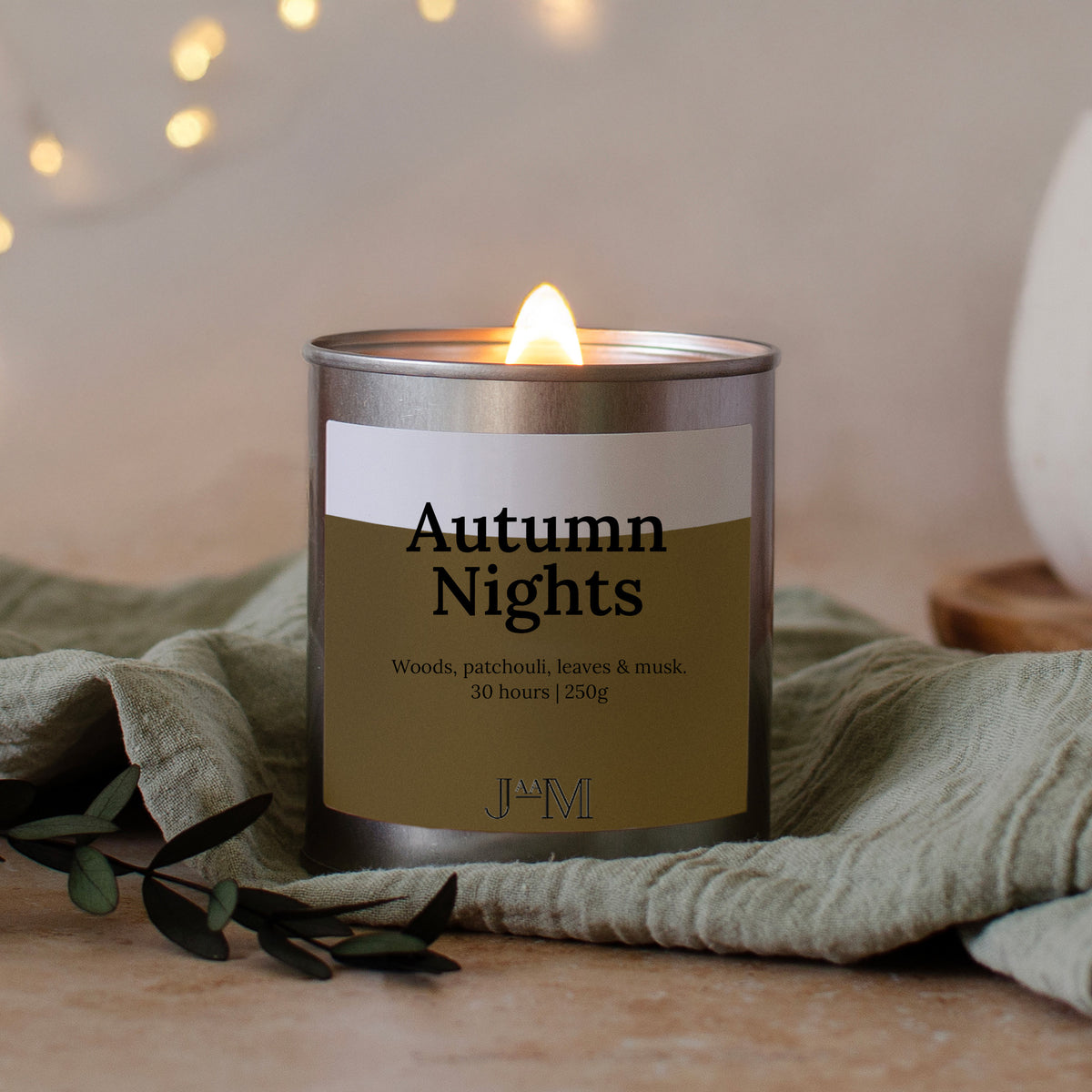 Autumn Nights Wood Wick Candle - My Store