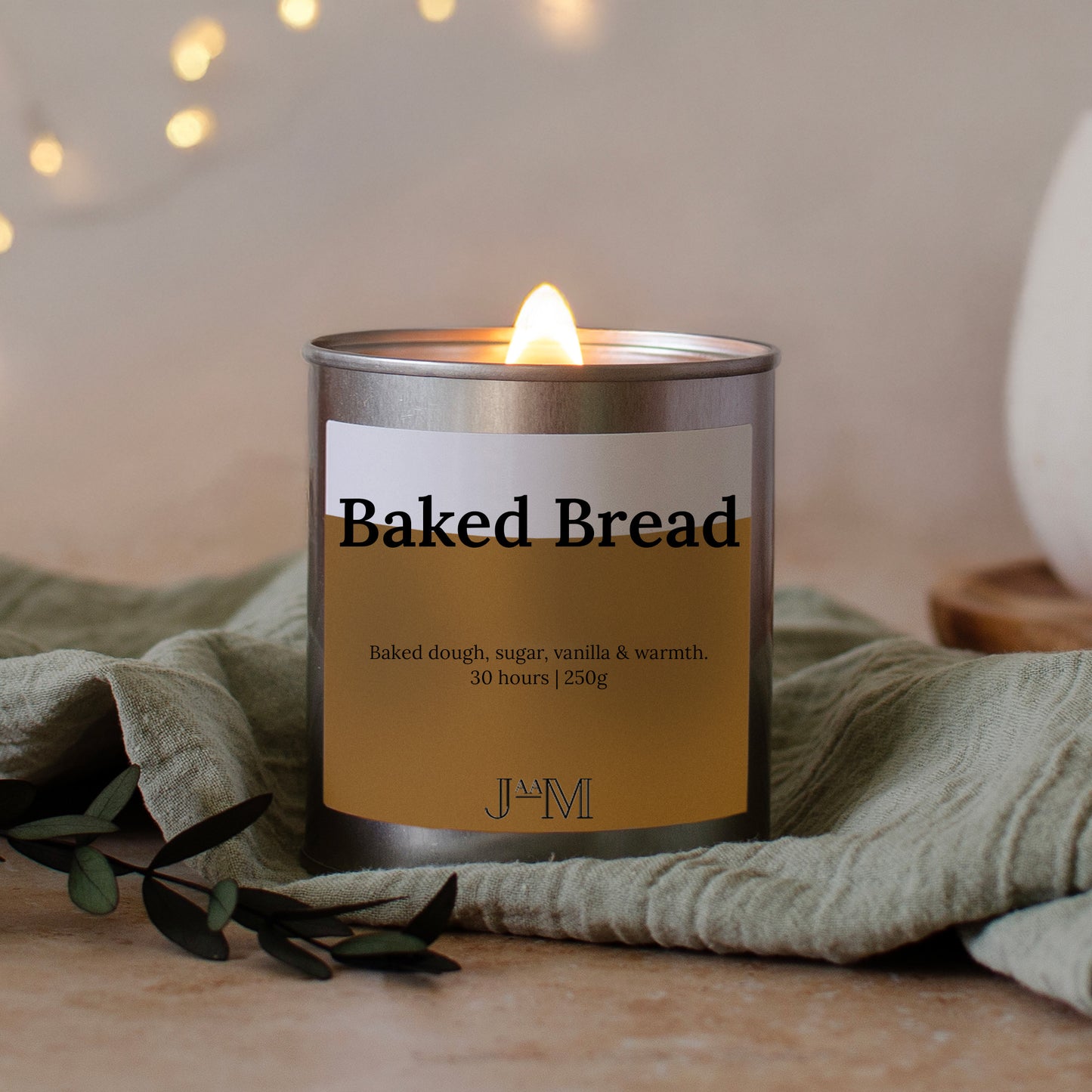 Baked Bread Wood Wick Candle - My Store