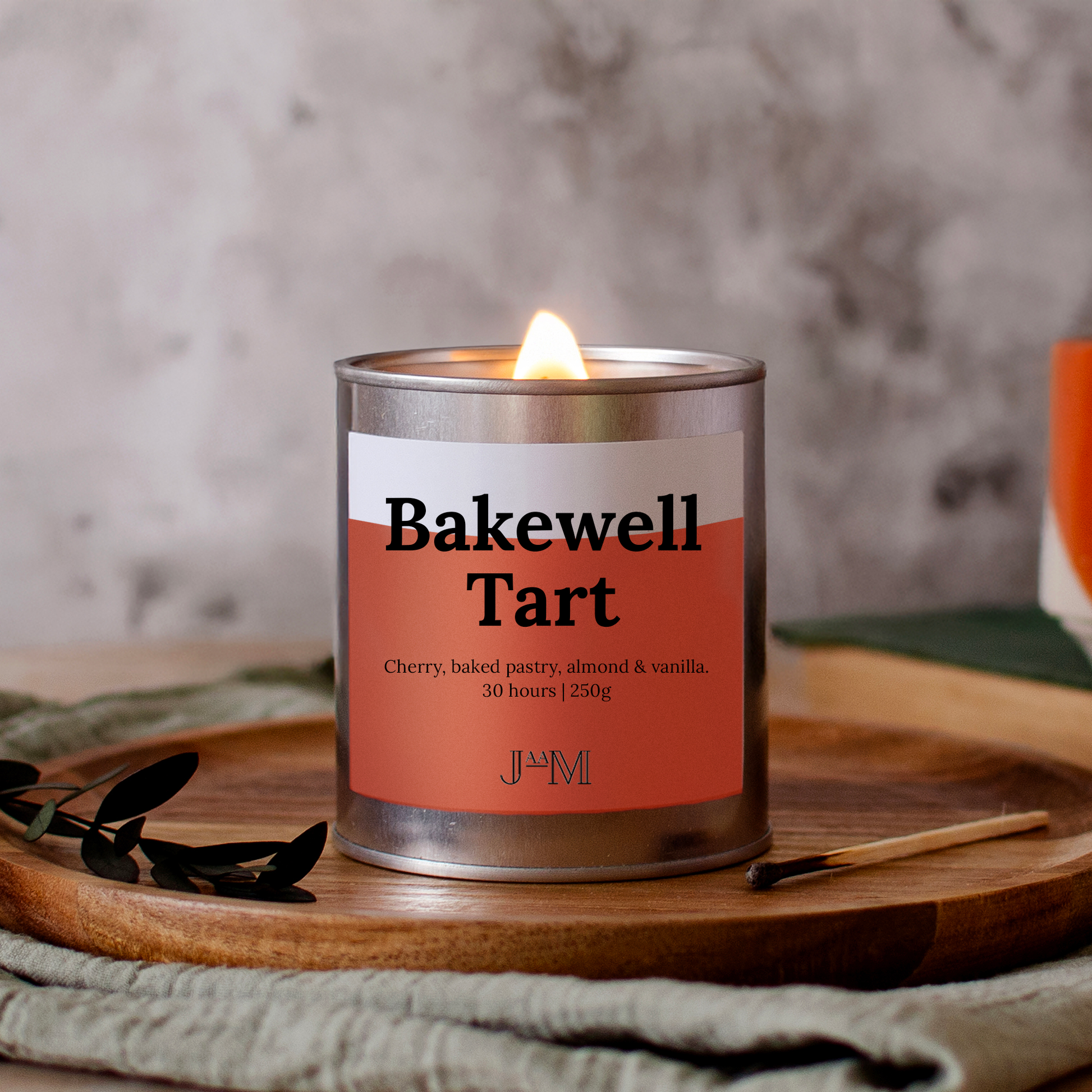 Bakewell Tart Wood Wick Candle - My Store