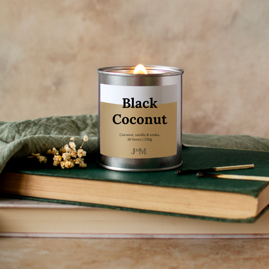 Black Coconut Wood Wick Candle