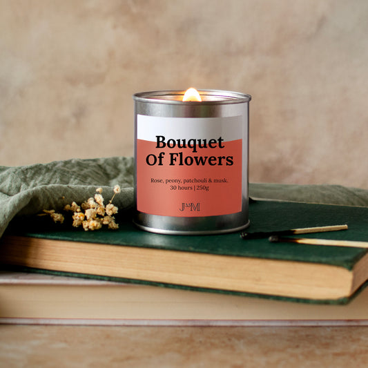 Bouquet Of Flowers Wood Wick Candle