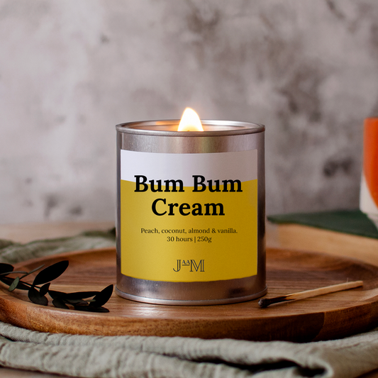 Bum Bum Cream Wood Wick Candle - My Store