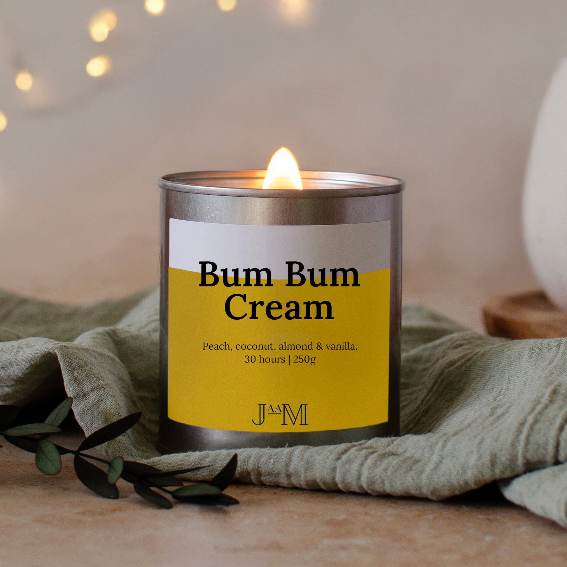 Bum Bum Cream Wood Wick Candle - My Store