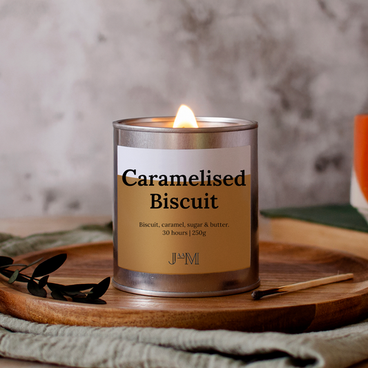 Caramelised Biscuit Wood Wick Candle - My Store