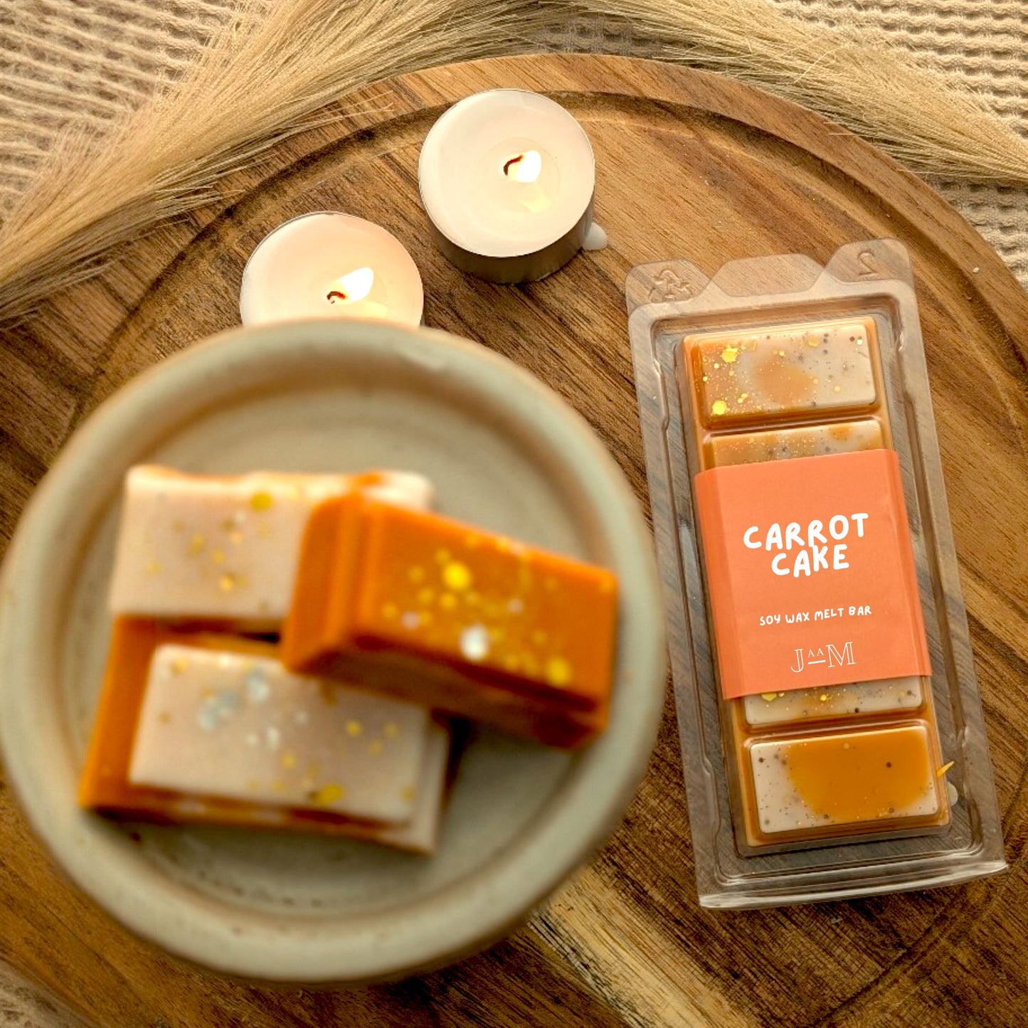Carrot Cake Wax Melt Snap Bar
