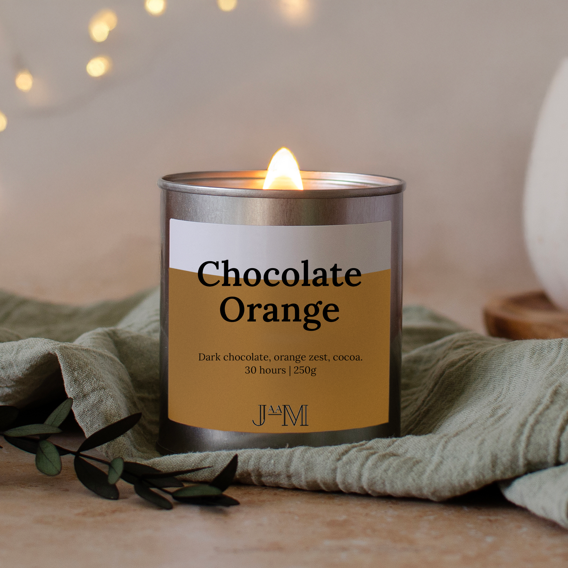 Chocolate Orange Wood Wick Candle - My Store