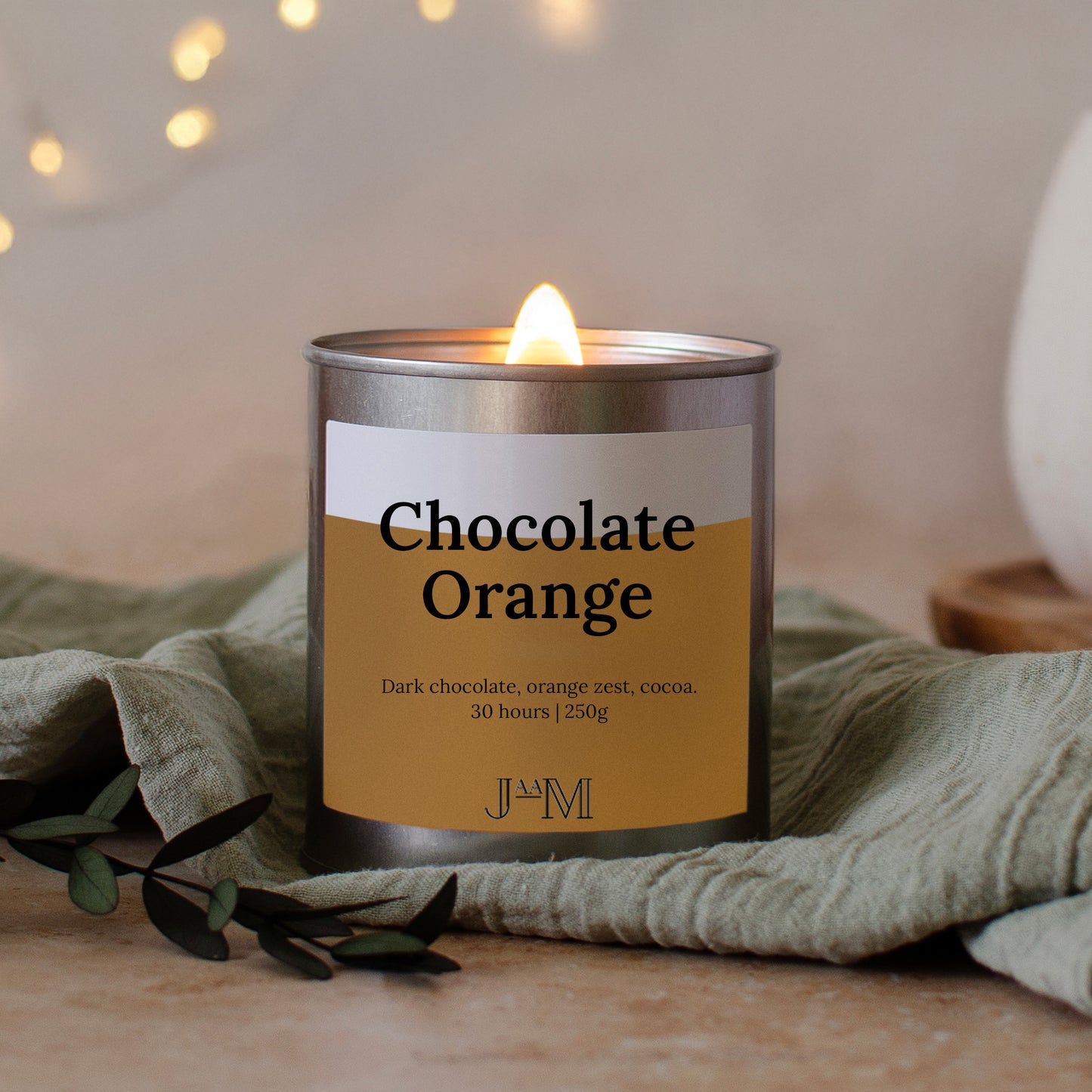 Chocolate Orange Wood Wick Candle