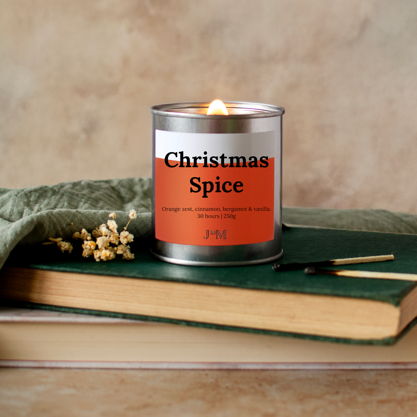 Christmas Spice Wood Wick Candle