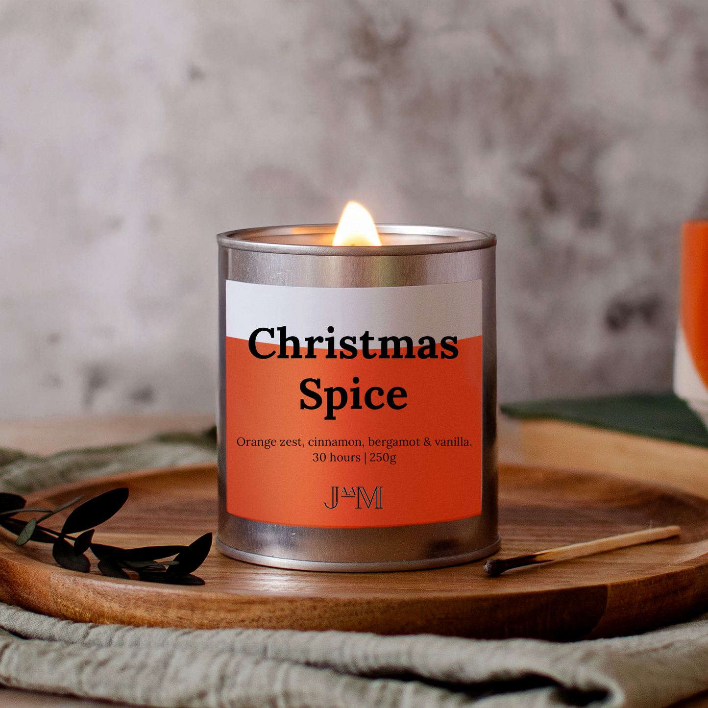 Christmas Spice Wood Wick Candle
